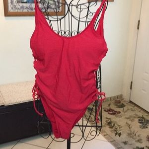 Red swimwear